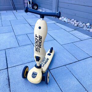 85% NEW SCOOTER AND RIDE, YELLOW